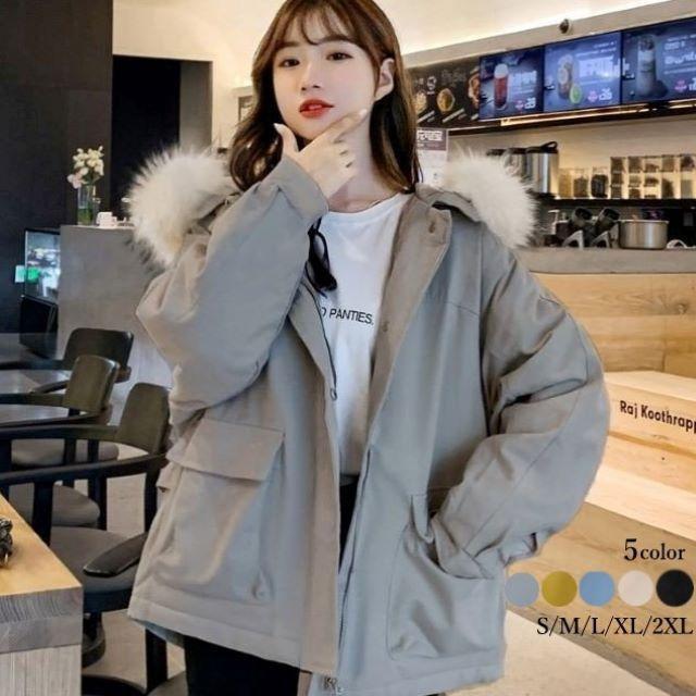 モッズコート レディース 中綿 ミリタリー アウター ジャケット フェイクファー もこもこ フード付き 秋 冬 暖かい 防寒 大きいサイズ
