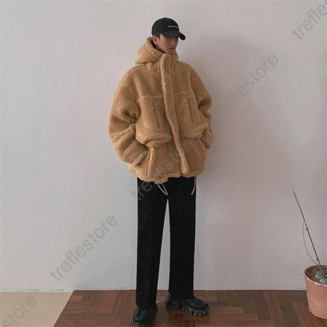 ポイント10倍！】ボアコート メンズ ムート風ンコート ボア フェイク