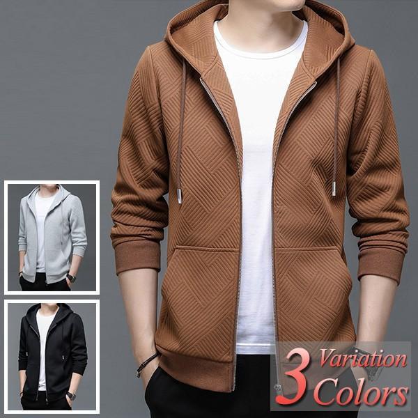 パーカー メンズ ジップアップ フルジップ トレーナー ブランド 春 秋 冬 薄手 厚手 40代 50代