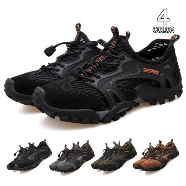 【ポイント10倍！】渓流靴 トレッキングシューズ メンズ 登山靴 防滑 ランニング ハイキング ウォーキング スポーツ 秋 通気