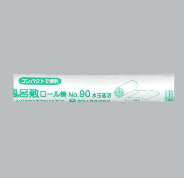 【直送／代引不可】風呂敷ロール巻き No.90 水玉透明 150本の通販は