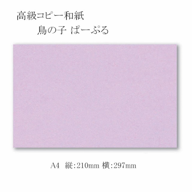 高級コピー和紙 鳥の子 A4 ぱーぷる 500枚の通販は