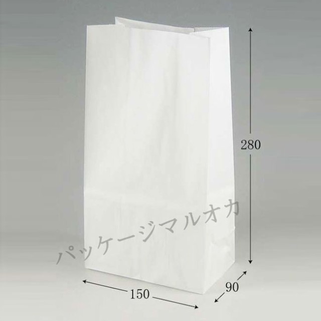 角底袋 No.6 晒白無地 （マチ巾9cm） 1000枚の通販は 4,863円