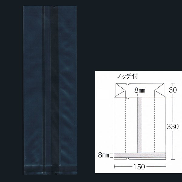 【直送／代引不可】合掌ガゼット袋 GTN No.50 （150×30×330)　透明・冷凍対応 1200枚