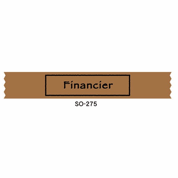 【直送／代引不可】ラベルシール クラフト帯 FINANCIER SO-275 3000枚の通販は