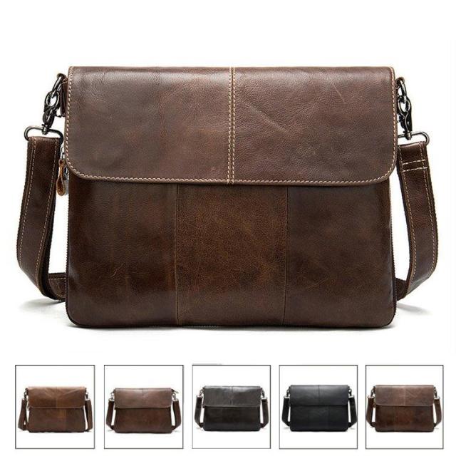 本革　メッセンジャーバッグ　ショルダーバッグメンズ 斜めがけ 2way 耐久 ビジネスバッグ　通勤バッグ カバン　牛革　通勤通学 　カジュアル アウトドア