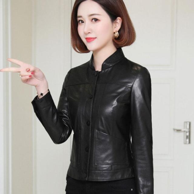 レディース革ジャン 本革　秋冬　レザージャケット ライダースジャケット おしゃれ  バイクウェア シングル 女性用　上品　防寒防風