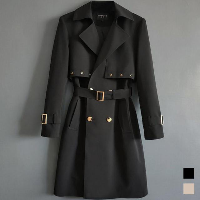 メンズトレンチコート　コート　春秋冬　メンズ　ジャケット　ロングコート　トップス　アウター　ミディアム　ビジネス　通勤　カジュアル　紳士