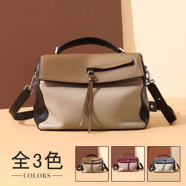 新作 本革　ショルダーバッグ レディース　斜めがけ 2way　ハンドバッグ 本牛革 バッグ レディース ショルダーバッグ 斜めがけ ななめ掛け 肩がけ　バッグ