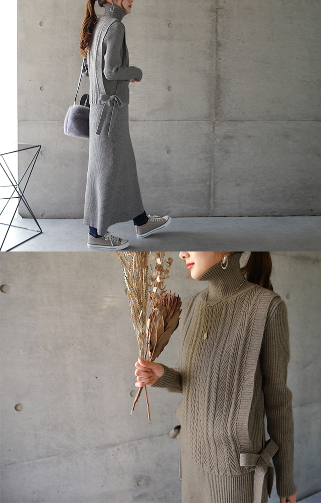 ベスト ワンピ 主役級セット ニット ニットワンピース セットアップ レディース ニットベスト ワンピース ロング 大きいサイズ ロの通販はau Pay マーケット Hug U ハグユー Au Payマーケット店