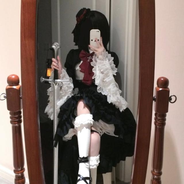 ゴスロリ 地雷系 甘辛ミックス ふわふわ アイドル衣装 3点