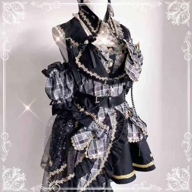 キラキラ アイドル衣装 セットアップ ふわふわ 地下アイドル ライブ