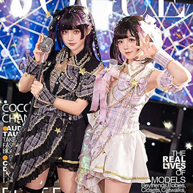 キラキラ アイドル衣装 セットアップ ふわふわ 地下アイドル ライブ ステージ衣装 推し活 イベント衣装_7