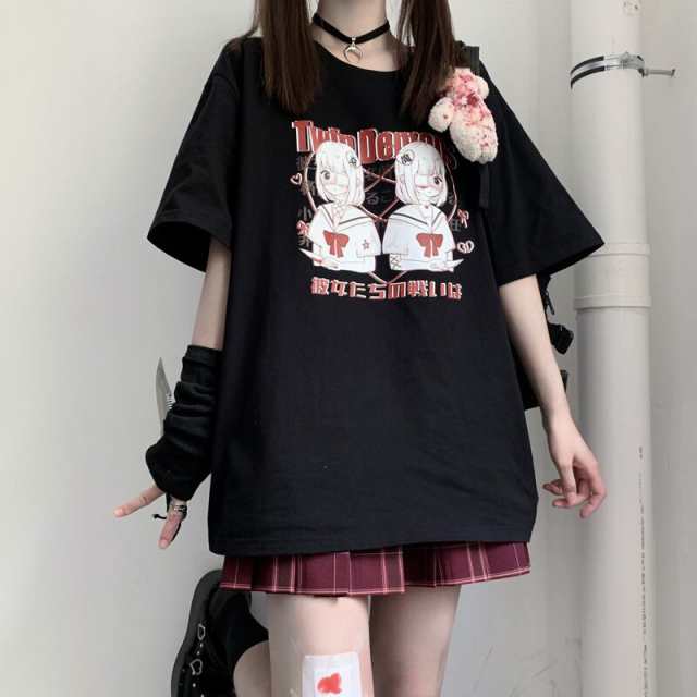 SEASONZ Tシャツ JKプリント 日本語 ロゴ 病みかわいい ストリート系