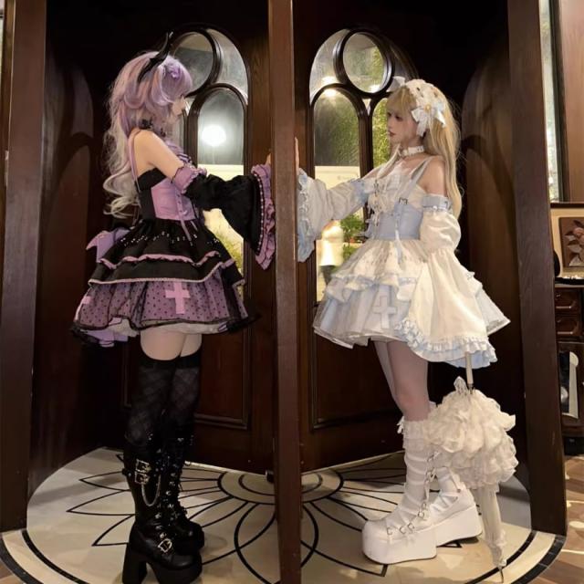 即納】 キラキラ アイドル衣装 パープル Sサイズ 3点セット ジャンパー