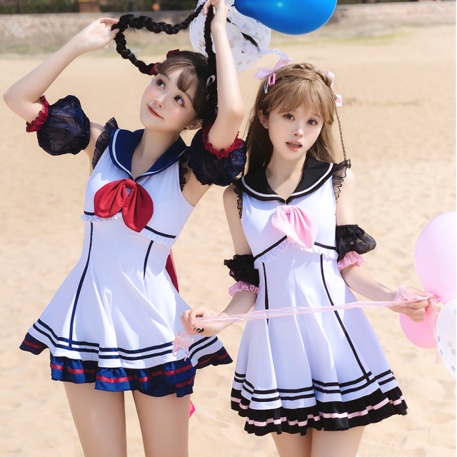 SEASONZ アイドル 水着 かわいい ワンピース マリンコーデ 双子コーデ