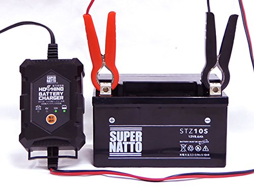 バイクバッテリー充電器 6v 12v切替式 星乃充電器 サルフェーション除去機能付 の通販はau Pay マーケット Elxia Store