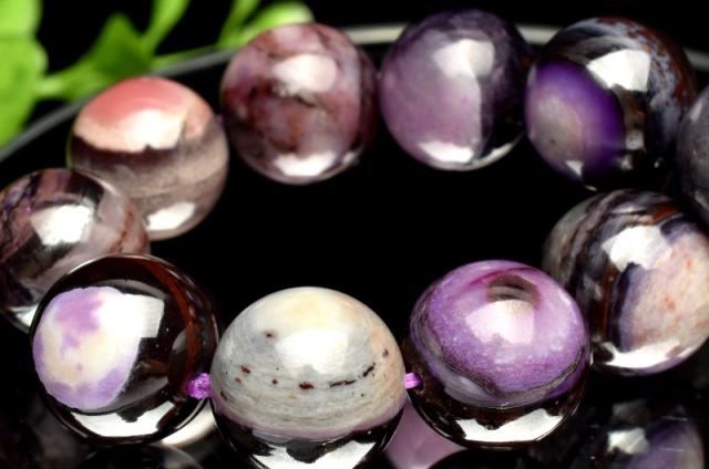 ピンクスギライトブレスレット杉石ブレスレットNO25-2170鑑別付き 