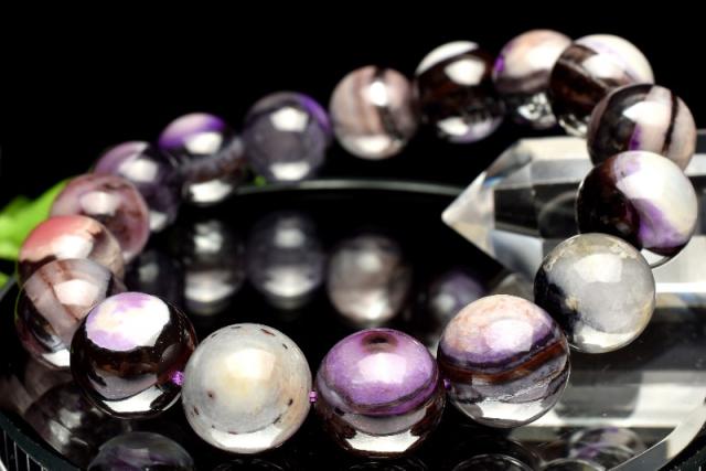 ピンクスギライトブレスレット杉石ブレスレットNO25-2170鑑別付き 