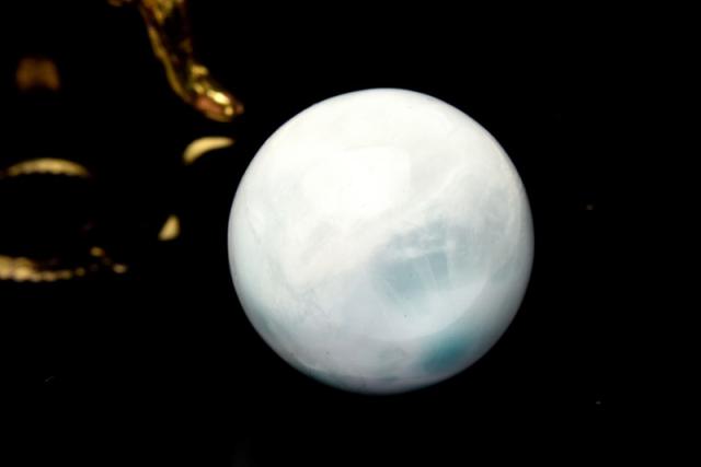 ラリマー　スフィア　丸玉　大玉　25ｍｍ ラリマー・スフィア 25mm 天然石 丸玉 置物 コレクション Larimar