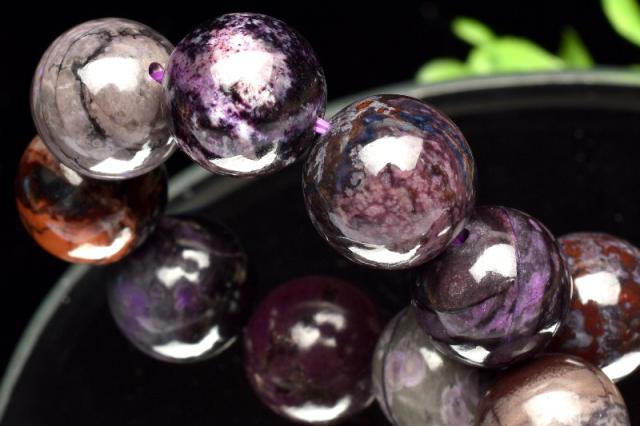 【１点物】三大ヒーリング スギライト(杉石)　11.5-12mm　ブレスレット 厄除け【送料無料】_M3313の通販は