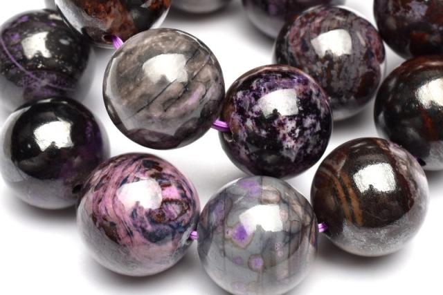 【１点物】三大ヒーリング スギライト(杉石)　11.5-12mm　ブレスレット 厄除け【送料無料】_M3313の通販は