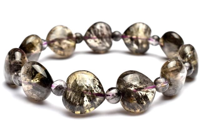 魔晶ゼウス☆ 天然石 ブレスレット 1点物】希少◇魔晶宙斯 ゼウス