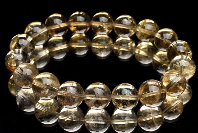 【１点物】激レア◇黄金レムリアン ゴールデンレムリアンシードクリスタル　11.5mm　ブレスレット 【ネコポス送料無料】_U9762_2