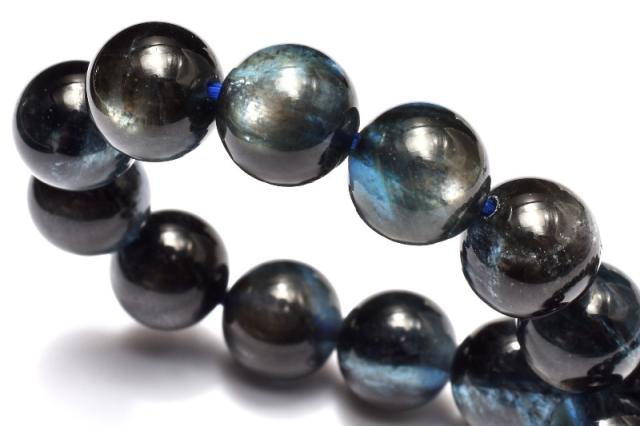 【１点物】シックな輝き ブラックスターアクアマリン　8.5mm　ブレスレット 恋愛運【ネコポス送料無料】_MD3092 9,379円