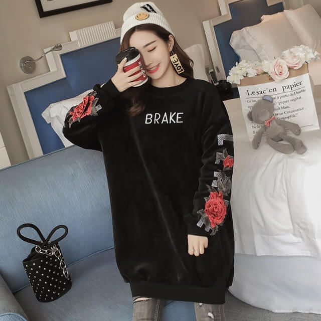 トレーナー レディース 刺繍 ロゴ 花柄 トップス レトロ 起毛加工 大きいサイズ ゆる おしゃれ 韓国 プチプラ 送料無料の通販はau Pay マーケット a Style