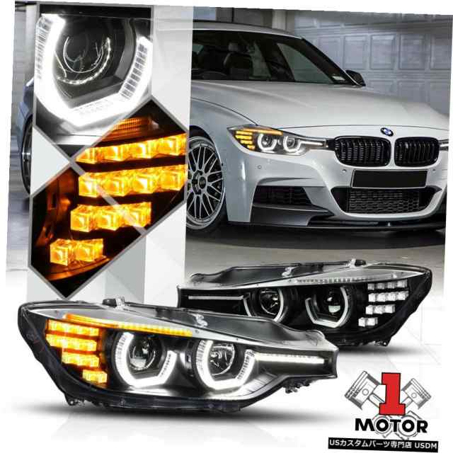 12-16 BMW F30 / F31 3シリーズ用ブラックデュアル[3D HALO