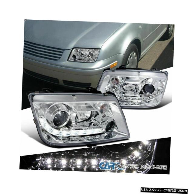 VW 9905ジェッタボラMk4 LEDプロジェクターヘッドライトヘッドランプクロームクリア の通販はau PAY マーケット 海外輸入