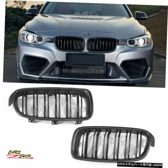 BMW F30 F31 330I 340i 3シリーズ12-20カーボンファイバーデュアル