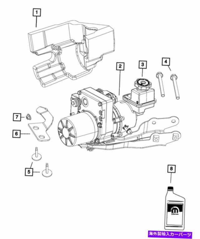 Power Steering Pump 本物のモパーパワーステアリングポンプ68059524AL