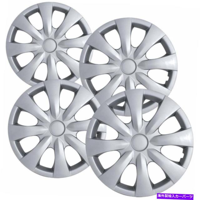Wheel Covers Set of 4 新しいホイールは、ホイールキャップ15" はめあい2009 2013 4のトヨタカローラシルバー