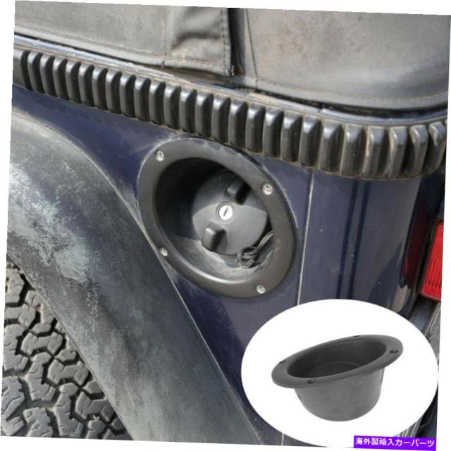 GAS TANK FUEL ジープラングラーTJ 19972006 ABSブラックドアフューエルタンクガスキャップフィラーカバーにフィット