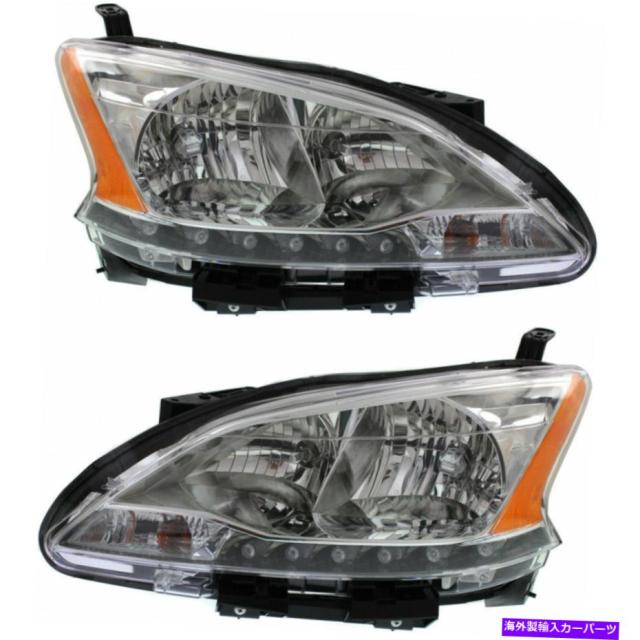 USヘッドライト 20132015日産SENTRAヘッドライトドライバーと乗客w /球根Capa Fits 20132015 Nissan