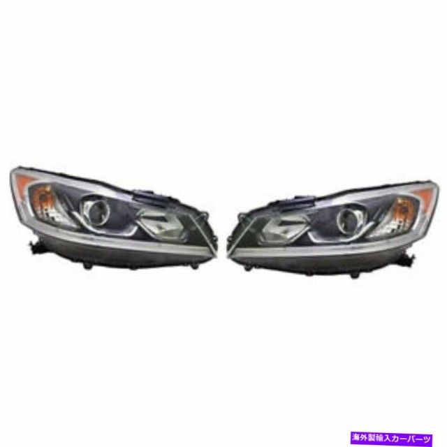 50％OFF USヘッドライト Honda Accord Headlight 2016 2017ペアLHとRHサイドサイドセダンドット認証 For  カー用品・バイク用品