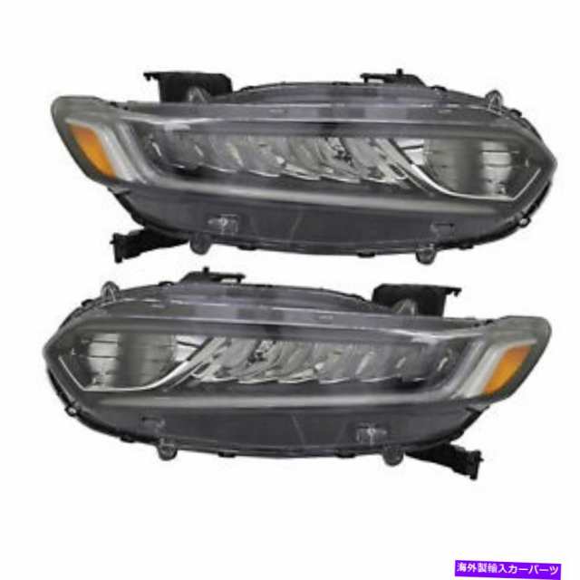 USヘッドライト ヘッドライトLED左右ペアカーパは2018-2020ホンダアコードフィット Headlights LED Left Right  Pair CAPA Fits 売れ筋公式店 カー用品・バイク用品