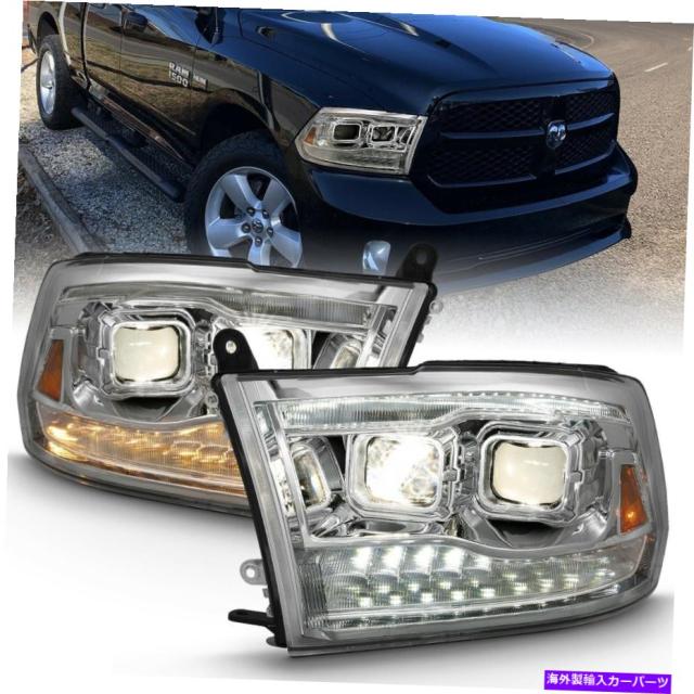 USヘッドライト Anzo USA 111441プロジェクターヘッドライトセットフィット0918 1500 2500 RAM 1500