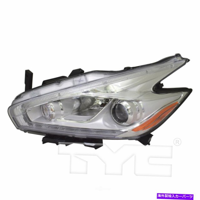 USヘッドライト Headlight Assembly-Capa Certified TYC 20-9662-90-9 2017年日産ムラノフィット  Certi オンライン特販 カー用品・バイク用品