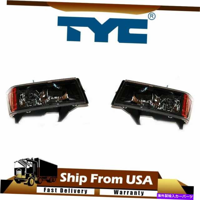 特売オンライン USヘッドライト TYC左右ヘッドライトアセンブリキットChevrolet Colorado 2004-2009 TYC Left  Right Headlight Assembly Kit For カー用品・バイク用品 