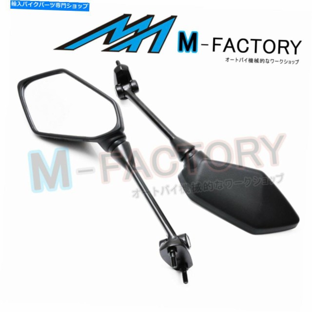 Mirror アフターマーケットミラーリサイブサイドミラーフィット川崎忍者1000 400R ER6F Aftermarket Mirrors  Rearview Side Mirr レビュー10万超! カー用品・バイク用品