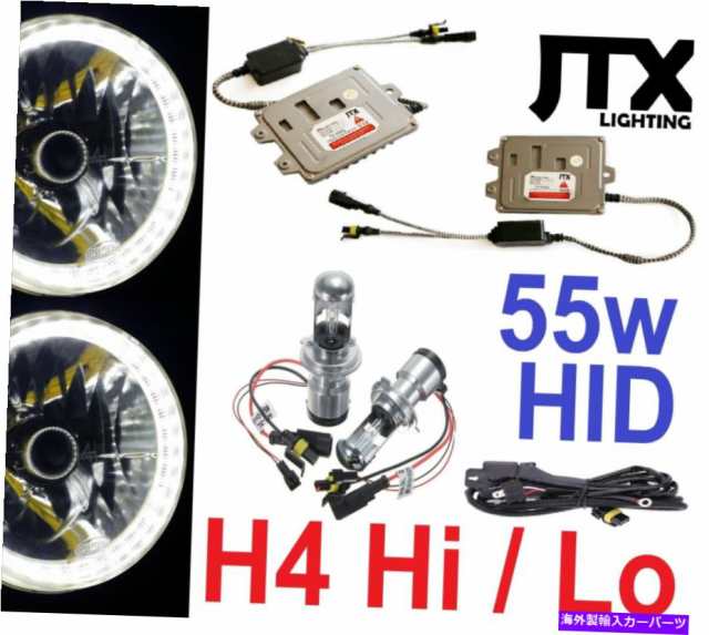 USヘッドライト 55WホワイトハローライトHIDキットスーツホルデンTorana GTR XU1 A9X LH LX LJ LC SLR5000 55w WHITE Halo Lights HID Kiのサムネイル