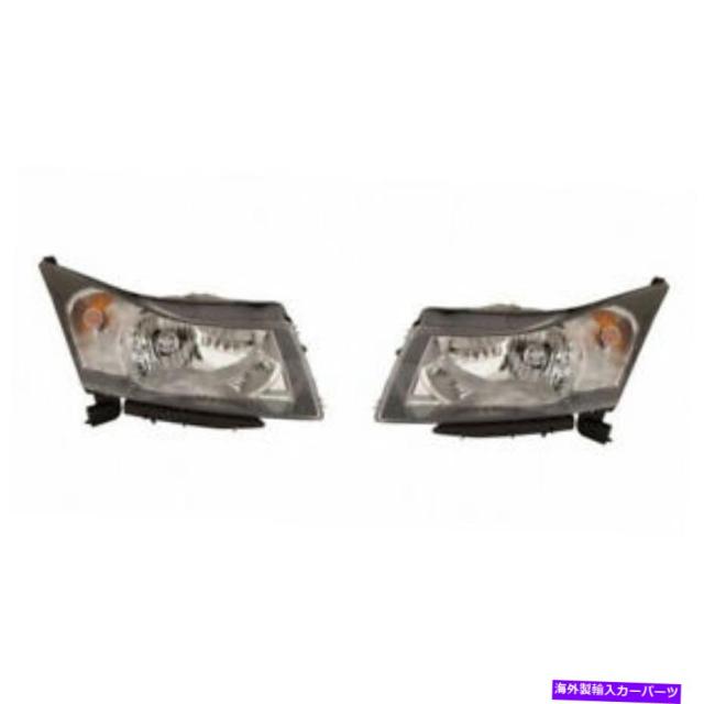 USヘッドライト Chevy Cruze Headlightアセンブリ2016ペアLHとRH Limited W /電球Capa For