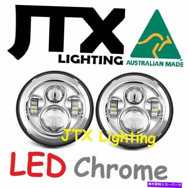 USヘッドライト JTX 7 "LEDヘッドライトChrome Valiant Chrysler Charger AP AP6 VC VF VJ JTX 7" LED Headlights Chrome Valiant Chryslの通販は 106,920円