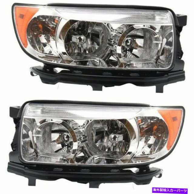 USヘッドライト Headlight 2006-2008 Subaru Foresterワゴン左右電球