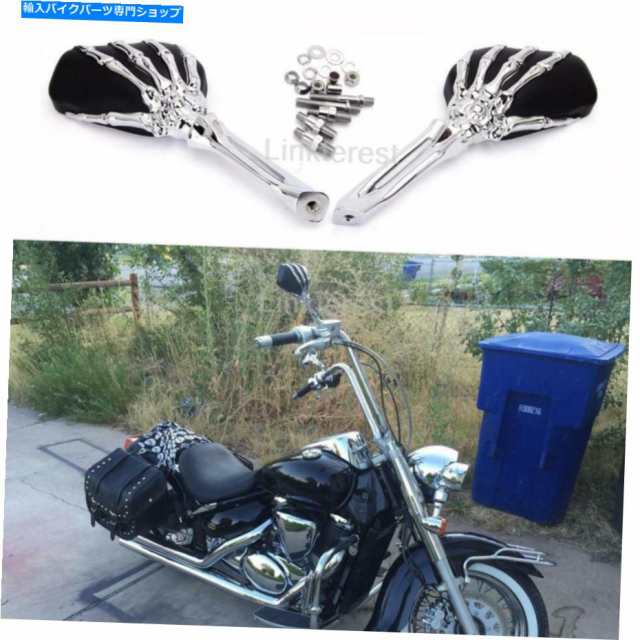 買い保障できる Mirror ハーリーヘリテージスプリンガースポーツスターダイナグライドのためのオートバイタロンスカルミラー Motorcycle  Talon S