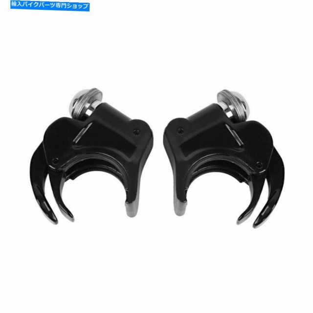 Windshield ハーレー - ダビッドソンのためのフロントガラスクランプ49mm 05-20ウィンドスクリーンブラック Windshield Clamps 4の通販は