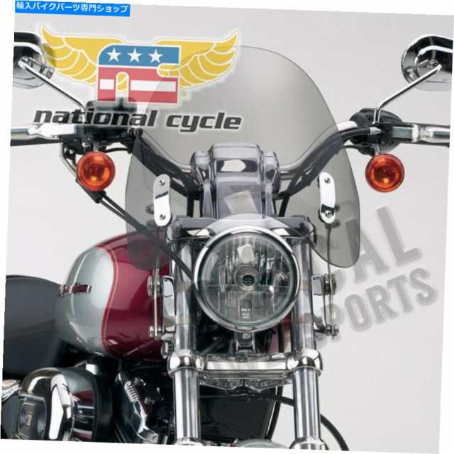 Windshield 国連サイクルN21918スイッチブレードデフレクタフロントガラス脛 National Cycle N21918  SwitchBlade Deflector Windの通販は